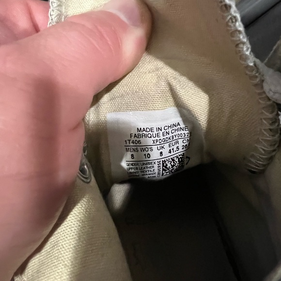 Converse Chuck Taylor All Star High Tops, White Leather (Men’s, Size: 8) 🔥 - Picture 5 of 5